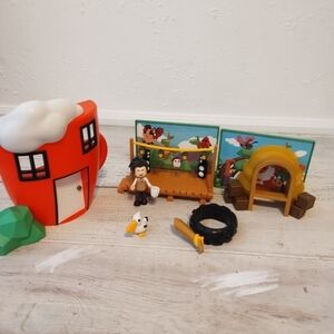 Adopt Me Coffee Shop and Playground Playset + Animals Figures Lot Incomplete